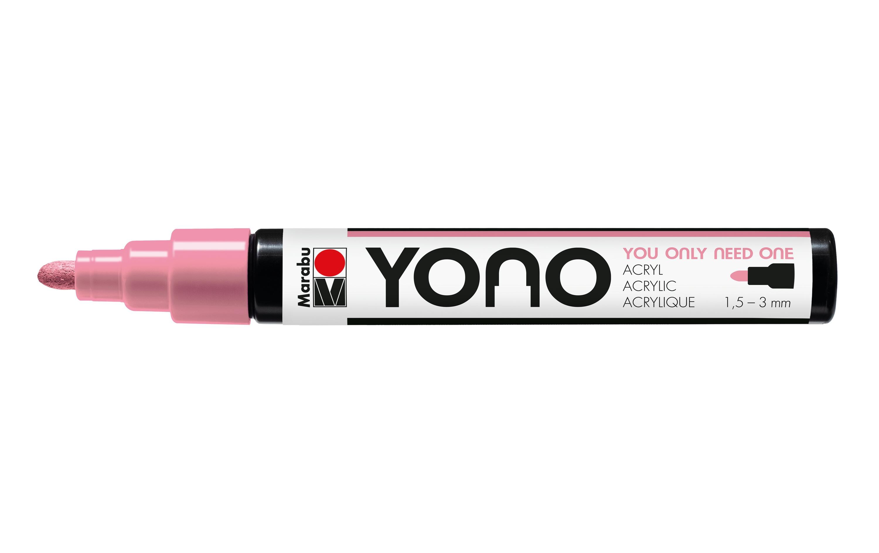 Acrylmarker YONO 1.5 - 3 mm RosaAcrylstift für alle Fälle