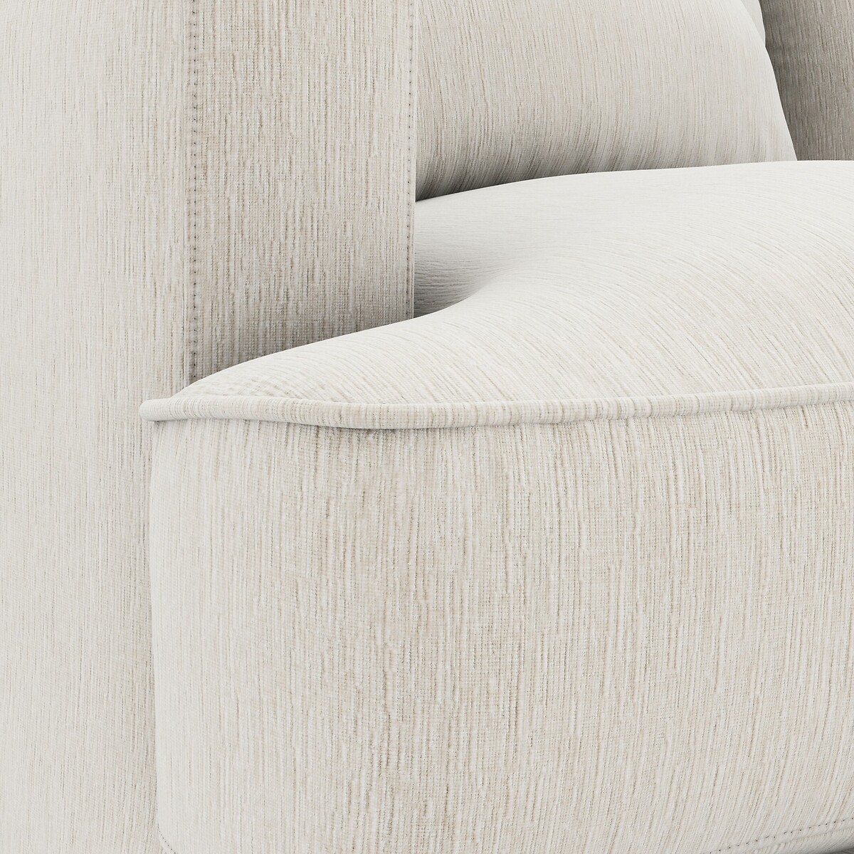 AM.PM<br>Sofá compacto de 2 lugares em veludo chenille, Alwine