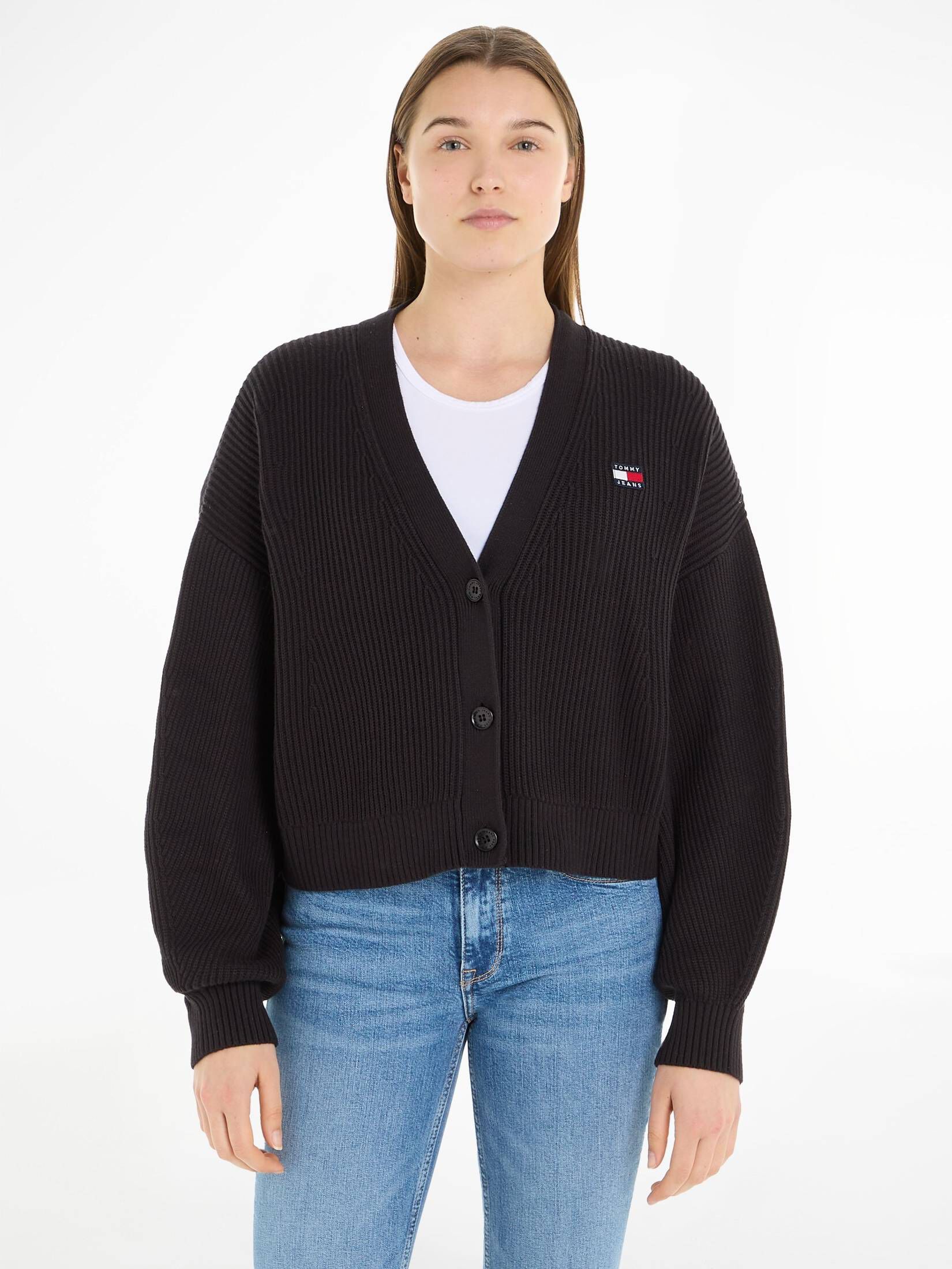 Tommy Jeans| Damen Strickjacke TJW ESSENTIAL BADGE