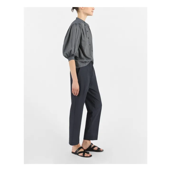 Masscob Pantalon Pebble Laine Vierge | Bleu foncé