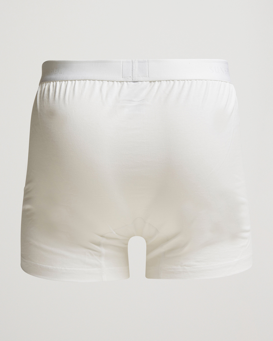 Sunspel Superfine Two Button Cotton White