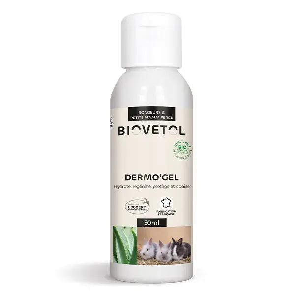 Biovetol - Dermo'Gel Orgânico para Pequenos Mamíferos - 50ml