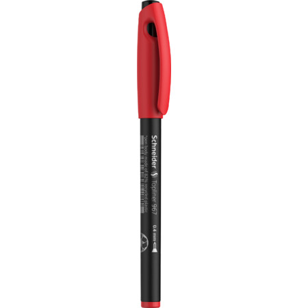 Schneider Topliner 967 Fineliner - rot - 0.4 mm