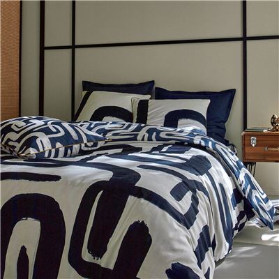Linge de lit motif géométrique - BECQUET CRÉATION