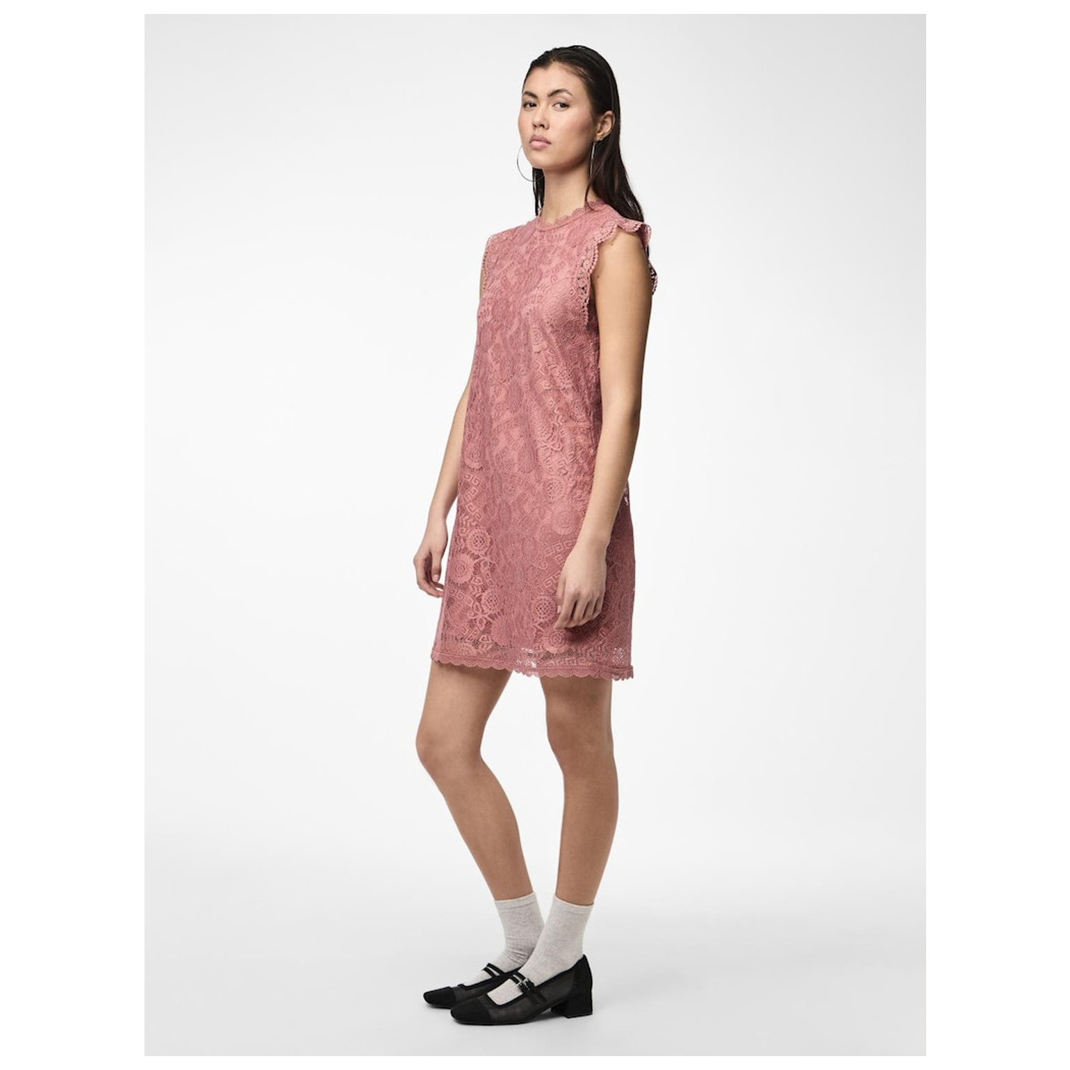 Pieces PCOLLINE SL LACE DRESS NOOS