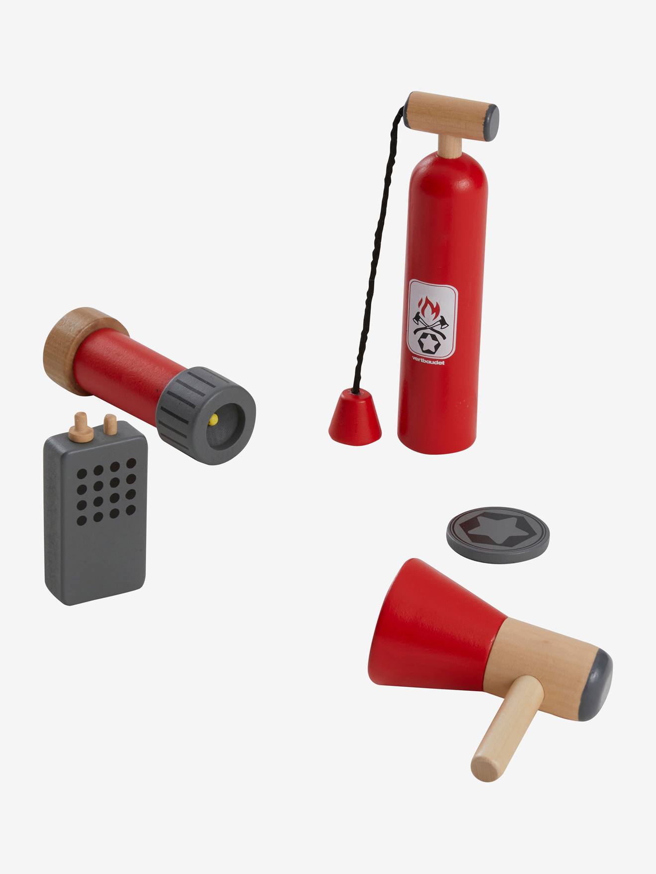 Conjunto de Bombeiros de Madeira Multicolorido com Certificação FSC®
