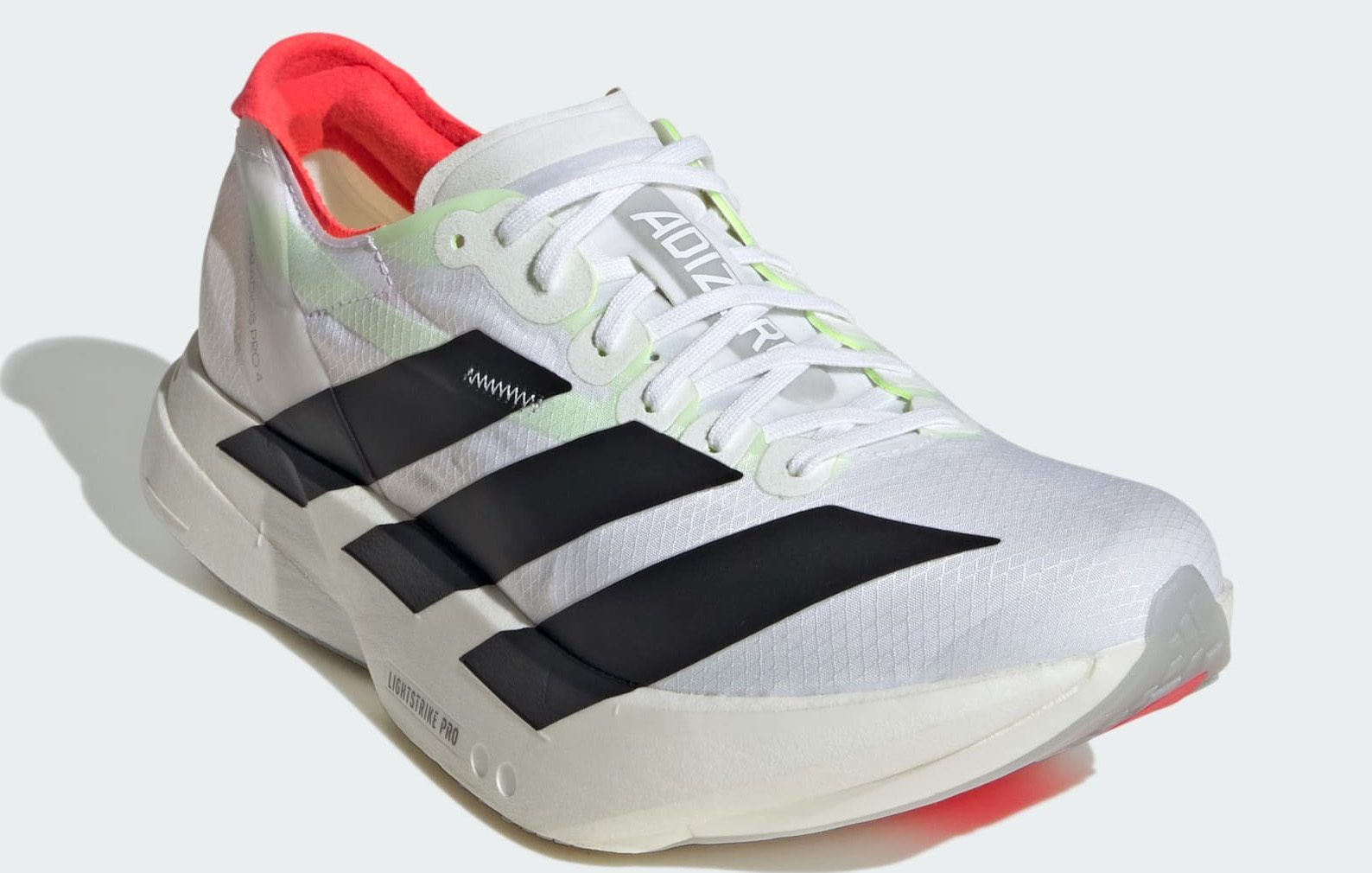 Adizero Adios Pro 4 Dame Cloud White/Core Black/Silver Metallic