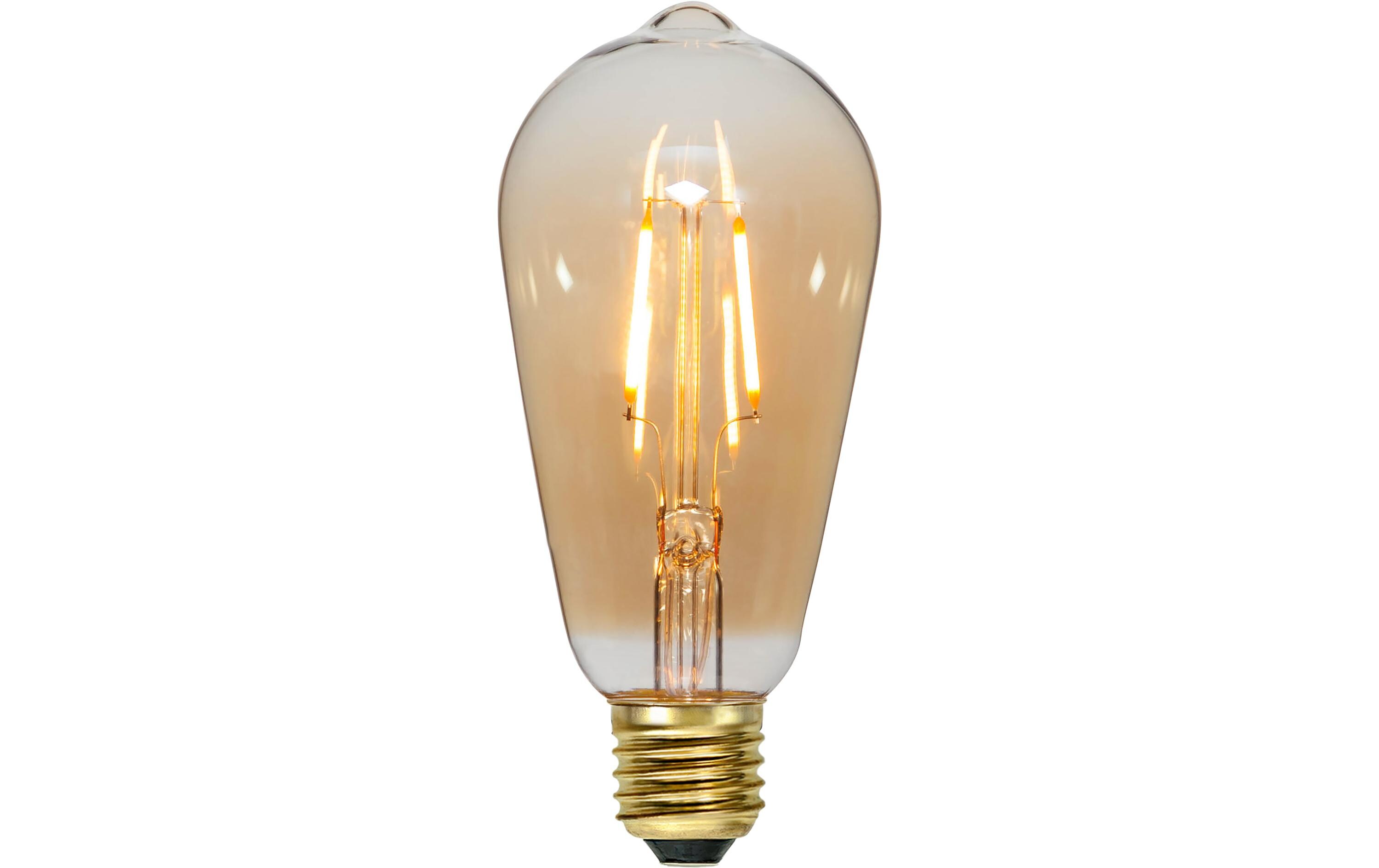 Lampe Plain Amber 0.75 W (7 W) E27 WarmweissLED Filament mit Glas in der Farbe Amber