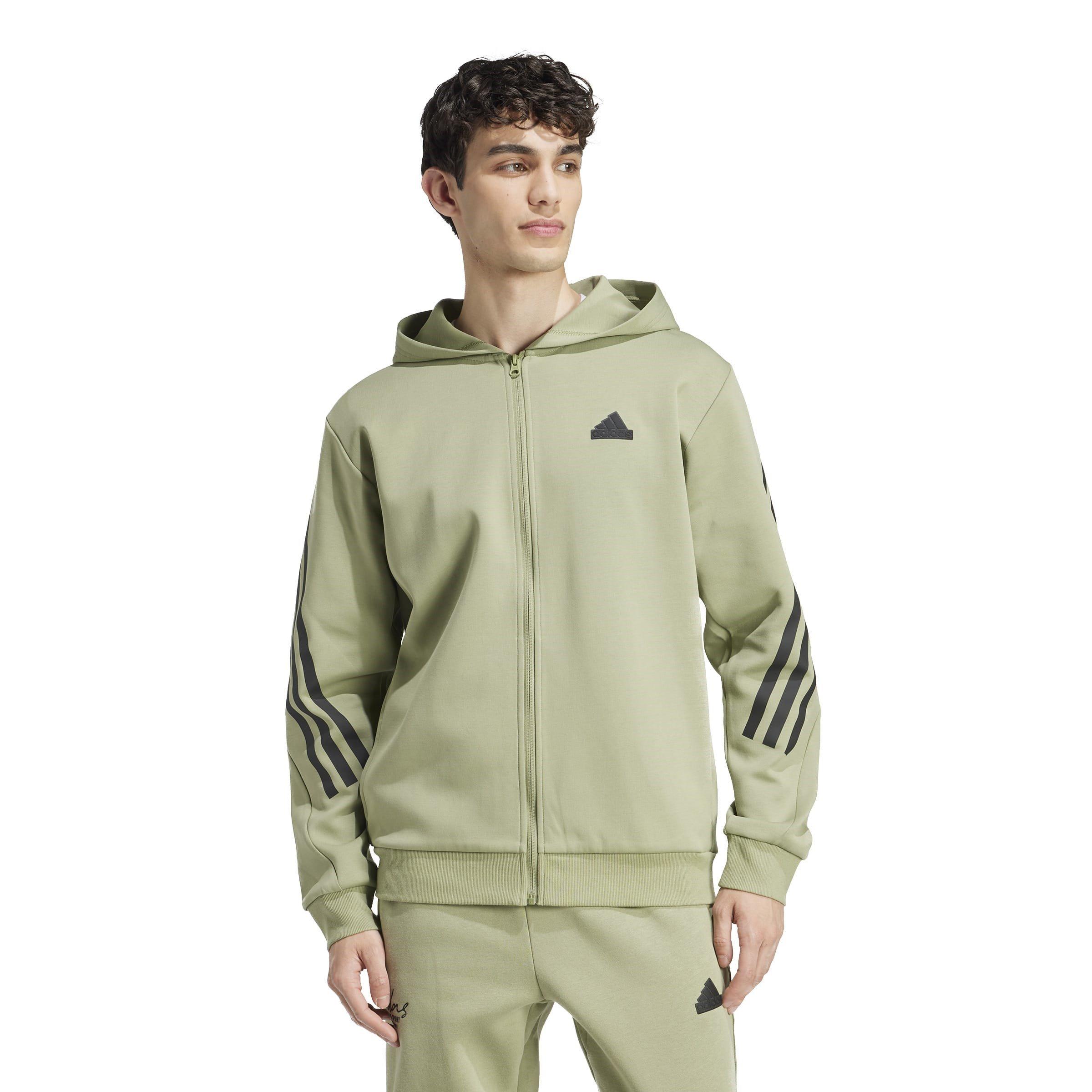 adidas Future Icons 3 Stripes Full Zip Hoodie Mens