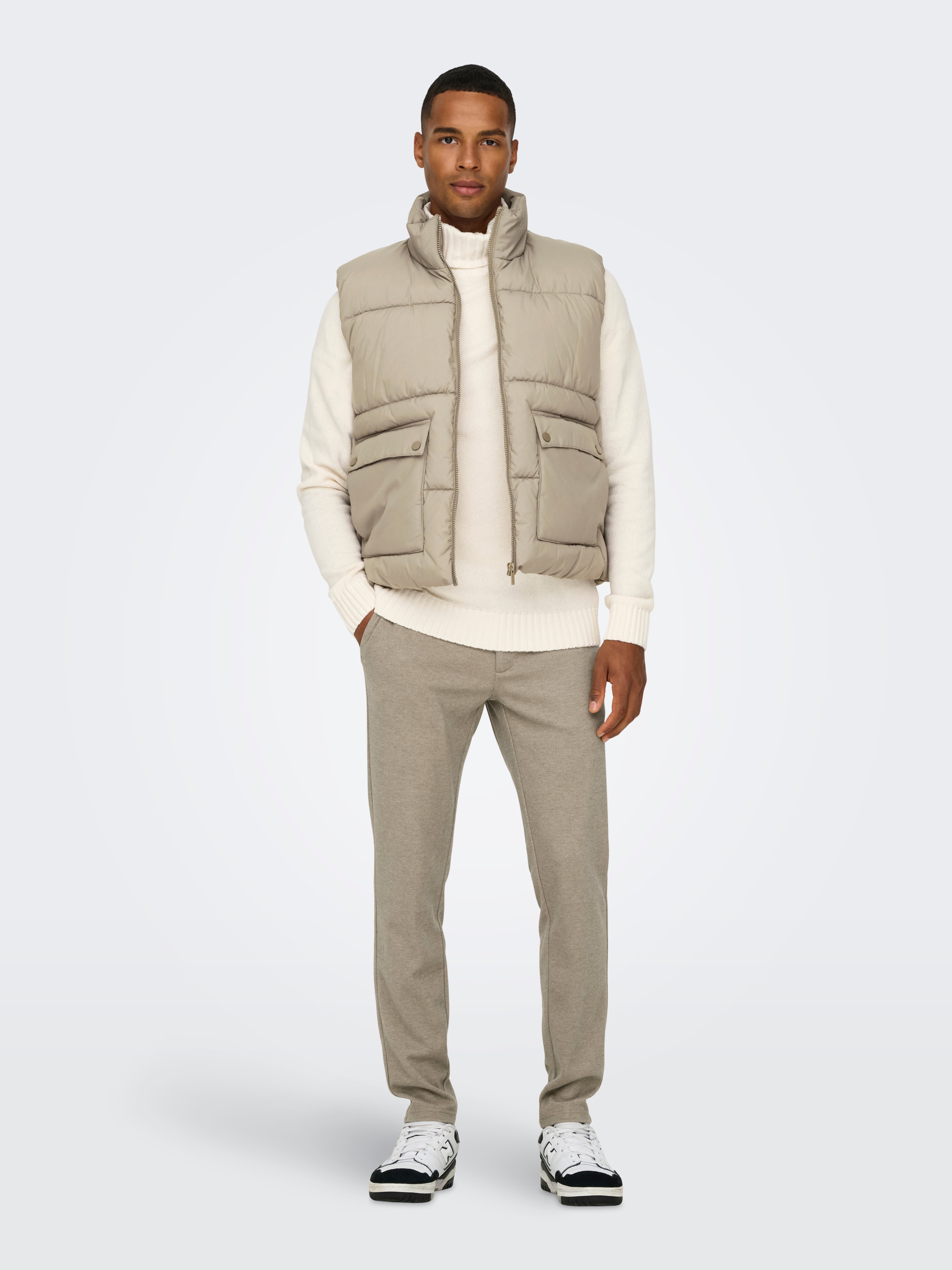 ONSMARK Slim Fit Hose Chinchilla