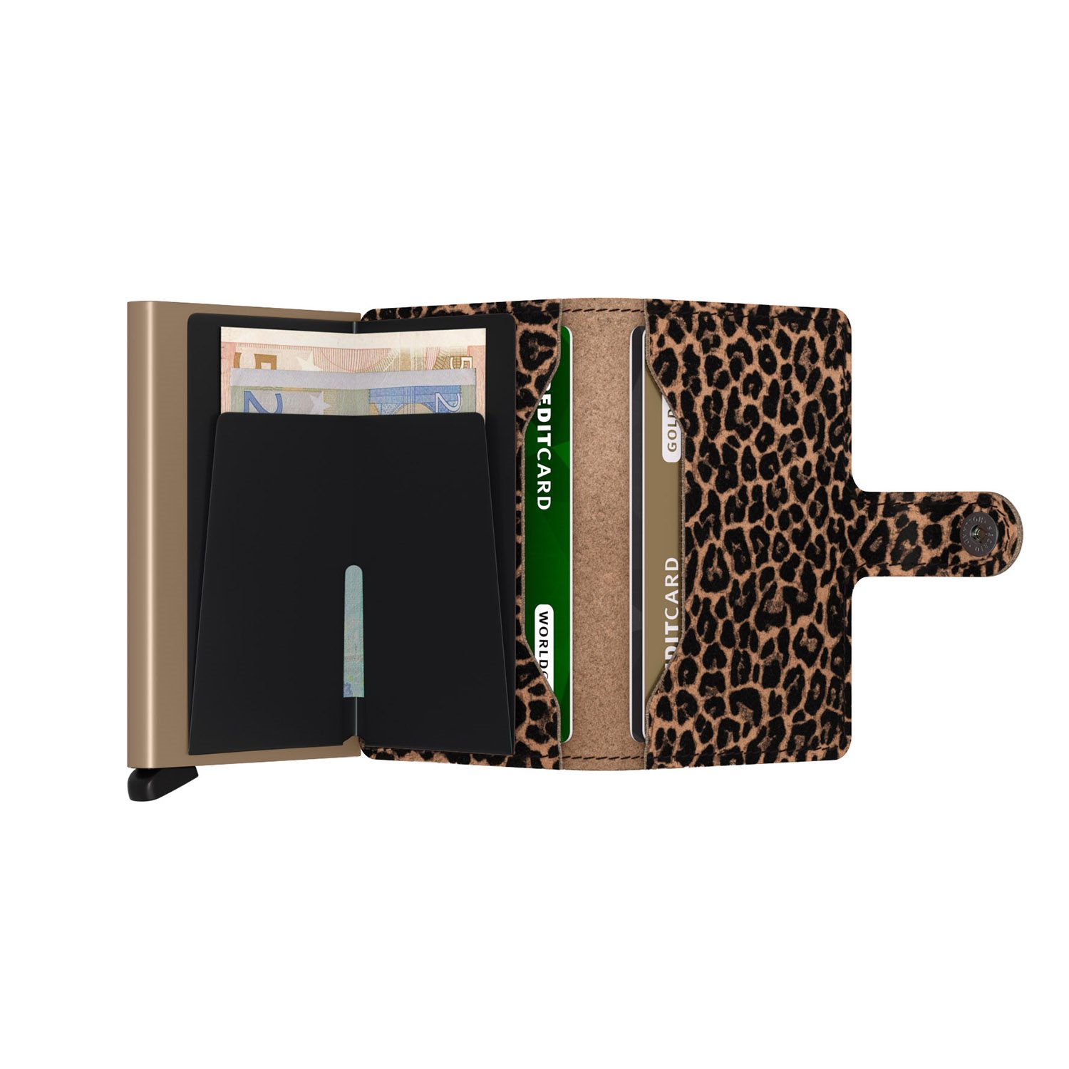 Secrid Miniwallet Portemonnee Leo beige
