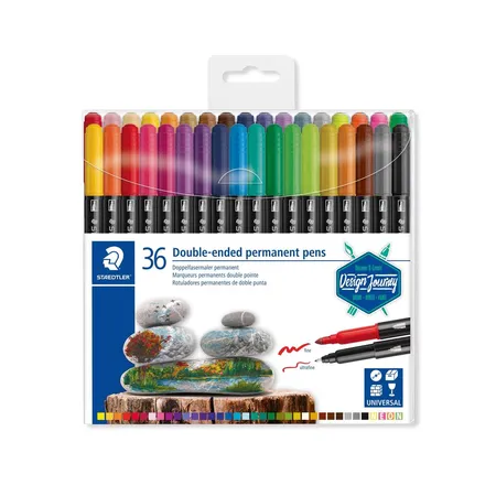 STAEDTLER® Doppelfasermaler permanent, 36 Stück