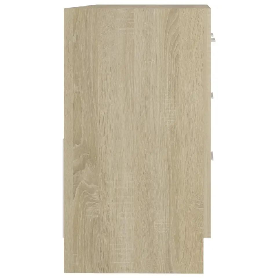 vidaXL - Wastafelkast - Bruin - Bewerkt hout