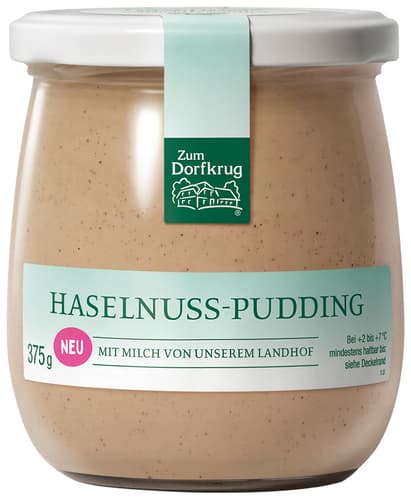 Zum Dorfkrug Haselnuss-Pudding