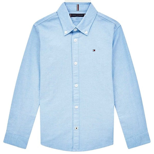 Boys Stretch Oxford Skjorte Calm Blue