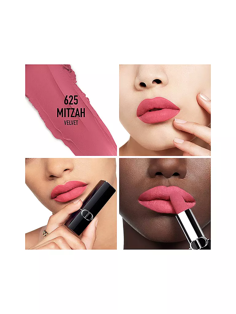DIOR Lippenstift - Rouge Dior Velvet Lipstick (625 Mitzah) hellbraun