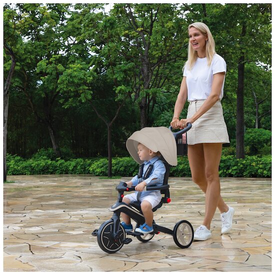 Tricycle Explorer 4-en-1 Évolutif & Pliable   Taupe        de               Globber