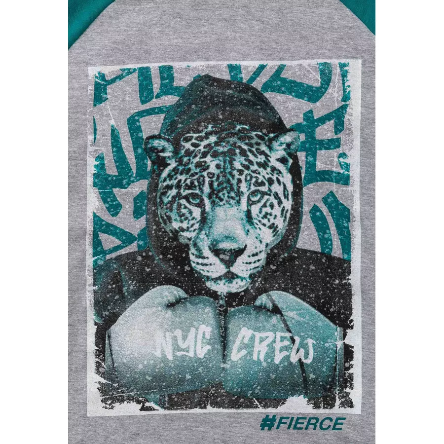 MINOTI Longsleeve GrauGrün
