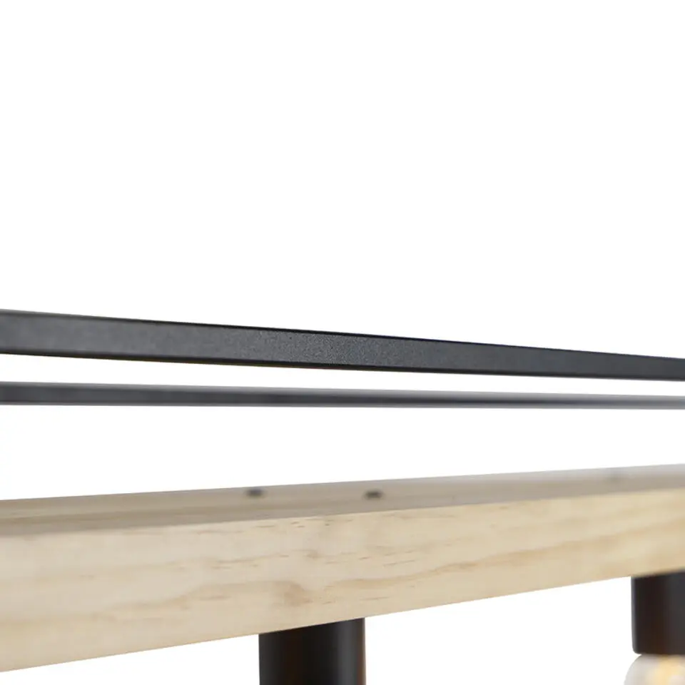 Qazqa hanglampen shelf zwart e27