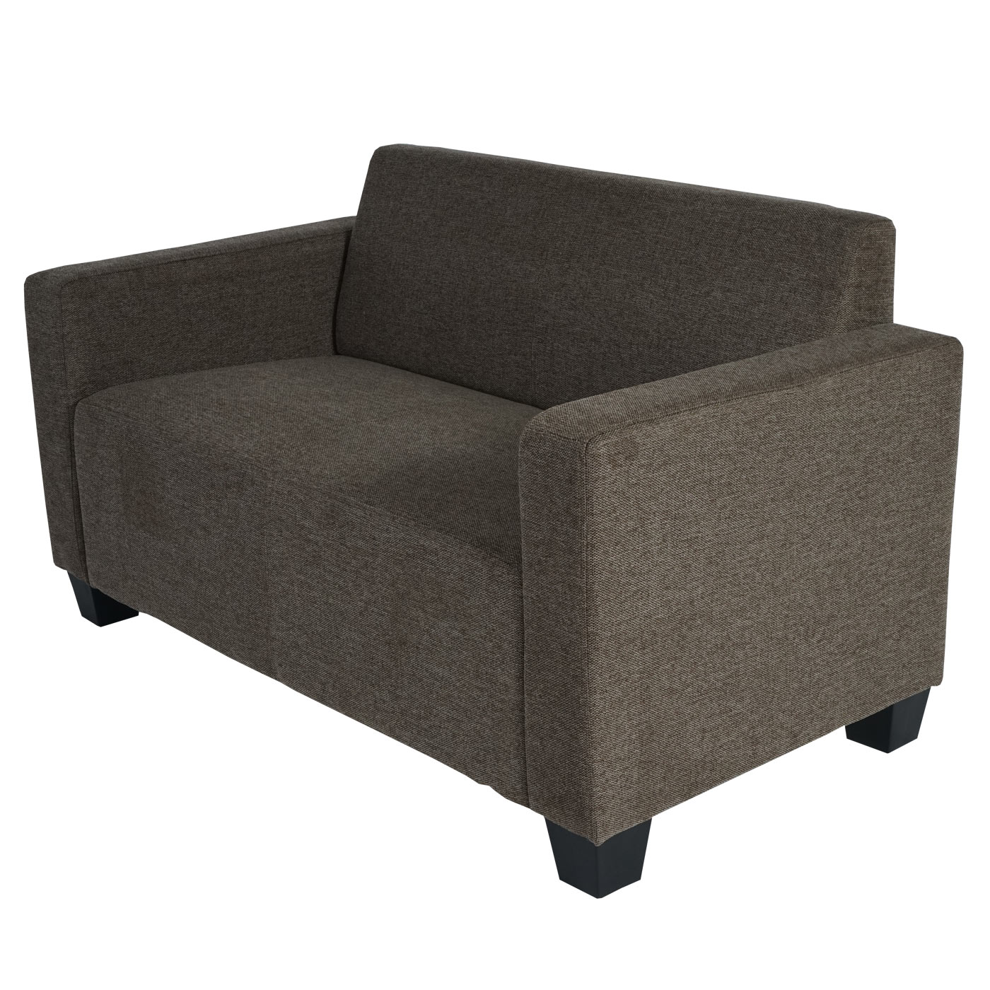 2er Sofa Couch Moncalieri Loungesofa Stoff/Textil ~ braun