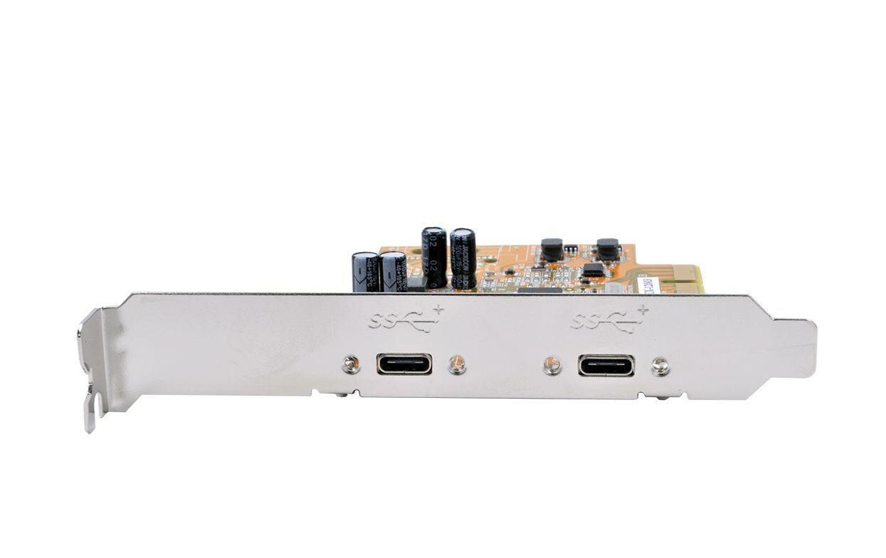 PCI-Express-Karte EX-12003PCIe-Schnittstellenkarte mit zwei USB-3.1-Typ-C-Ports