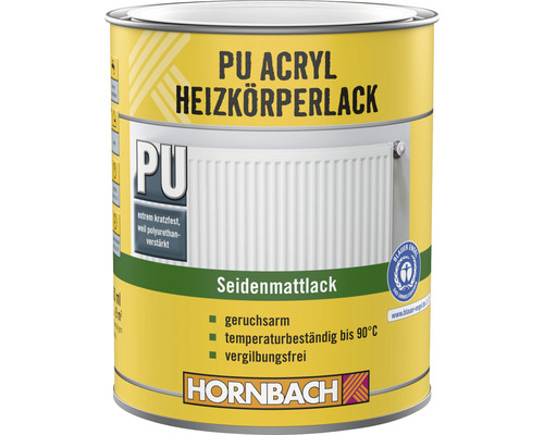 HORNBACH radiatorverf, zijdeglans, RAL 9010 zuiverwit, 750 ml