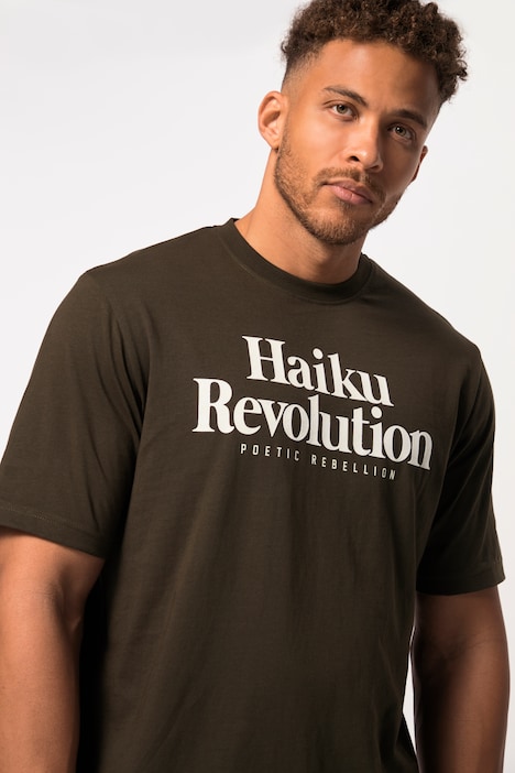 STHUGE T-Shirt, Halbarm, Flockdruck, bis 8 XL