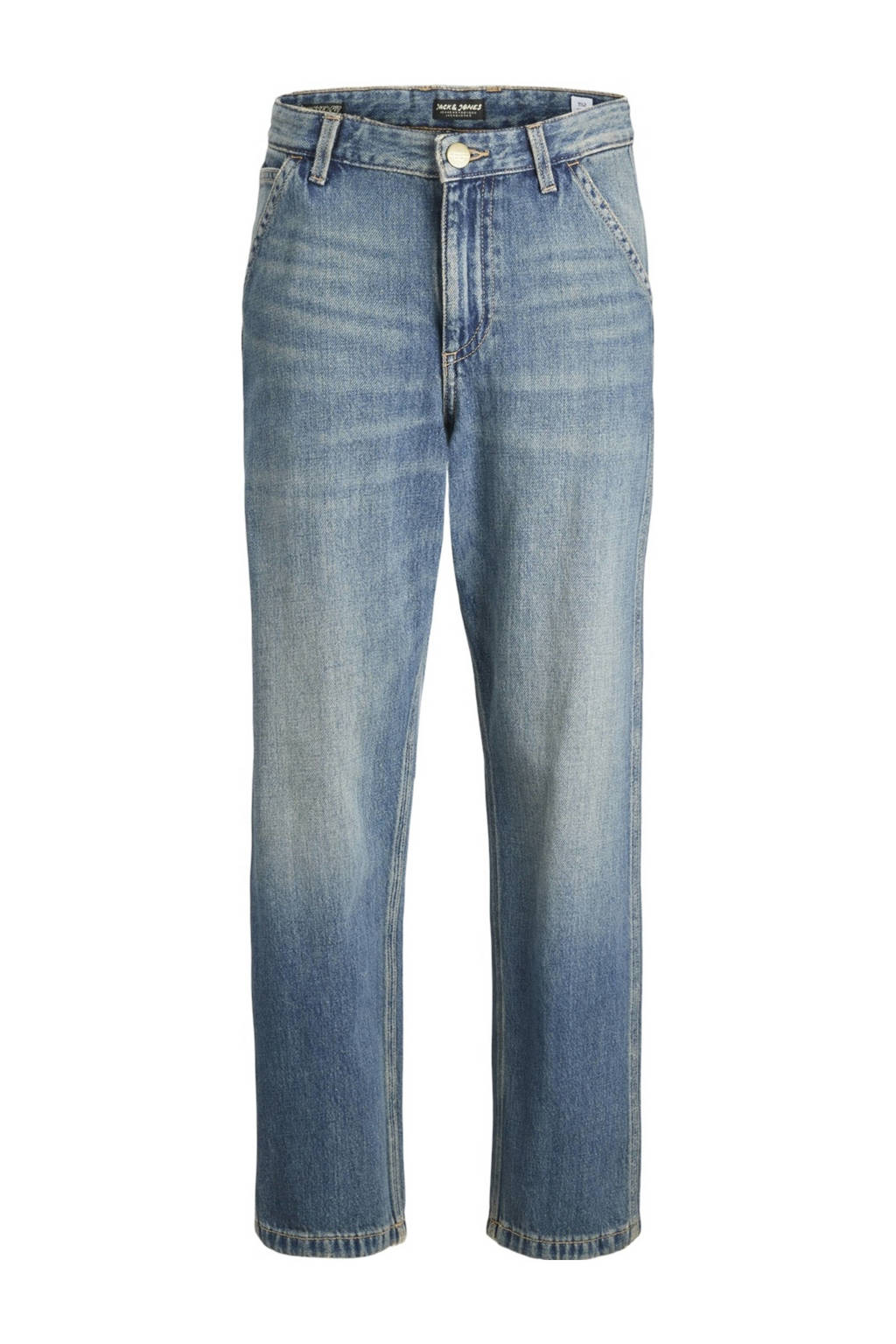JACK & JONES high waist relaxed jeans JJICHRIS JJWORKER blue denim