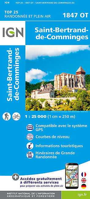 IGN - TOP25 1847OT SAINT-BERTRAND-DE-COMMINGES IGN