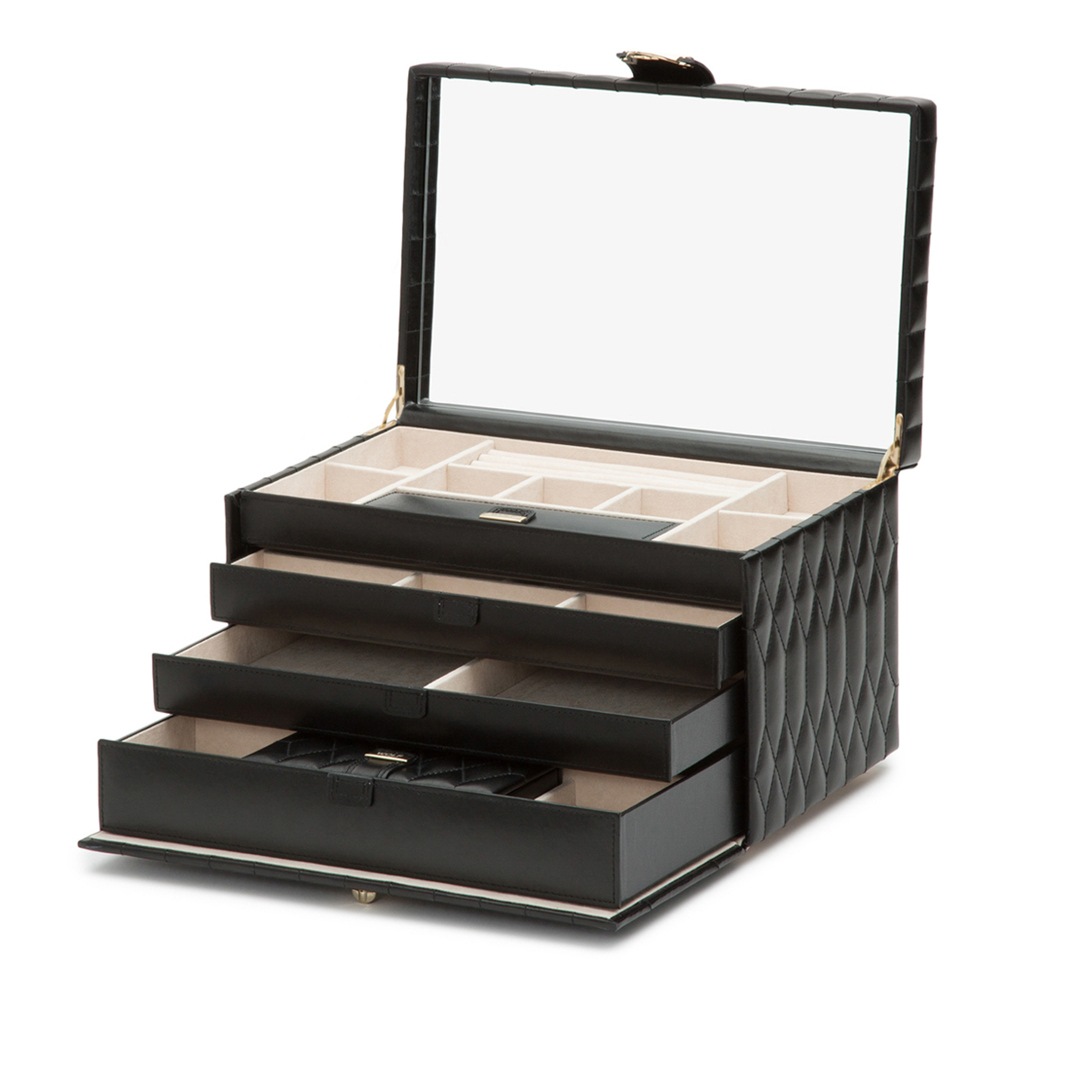 Wolf 1834 Caroline Schmuckbox Large Schwarz