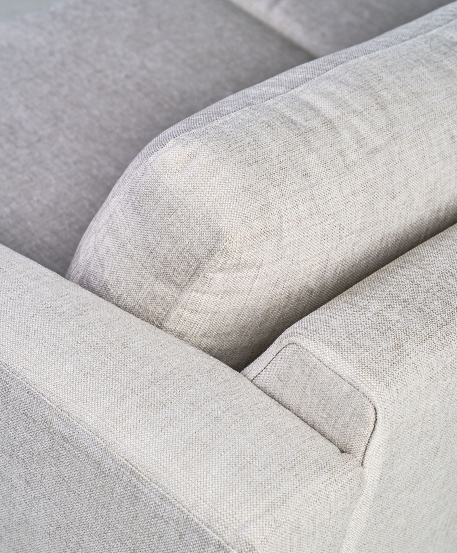3 seter sofa beige - 189x94x80 cm