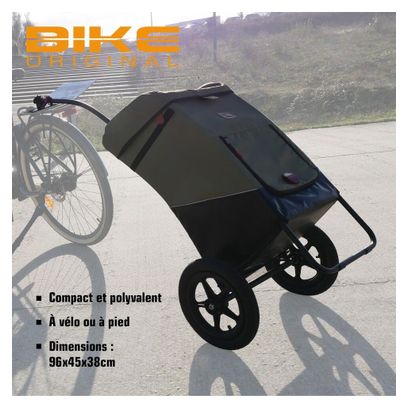 Remorque Bike Original Shopping Trailer Néo Vert Noir