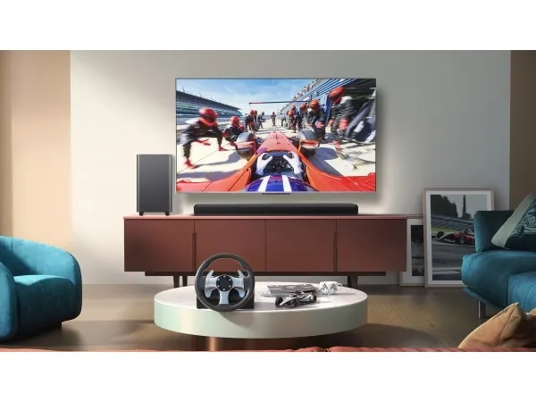 TCL S55 Series S55HE - Lydbarsystem - til TV - 2.1-kanal - trådløs - Bluetooth - sort
