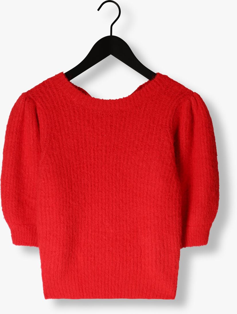 rode co'couture trui coralie bow rib knit