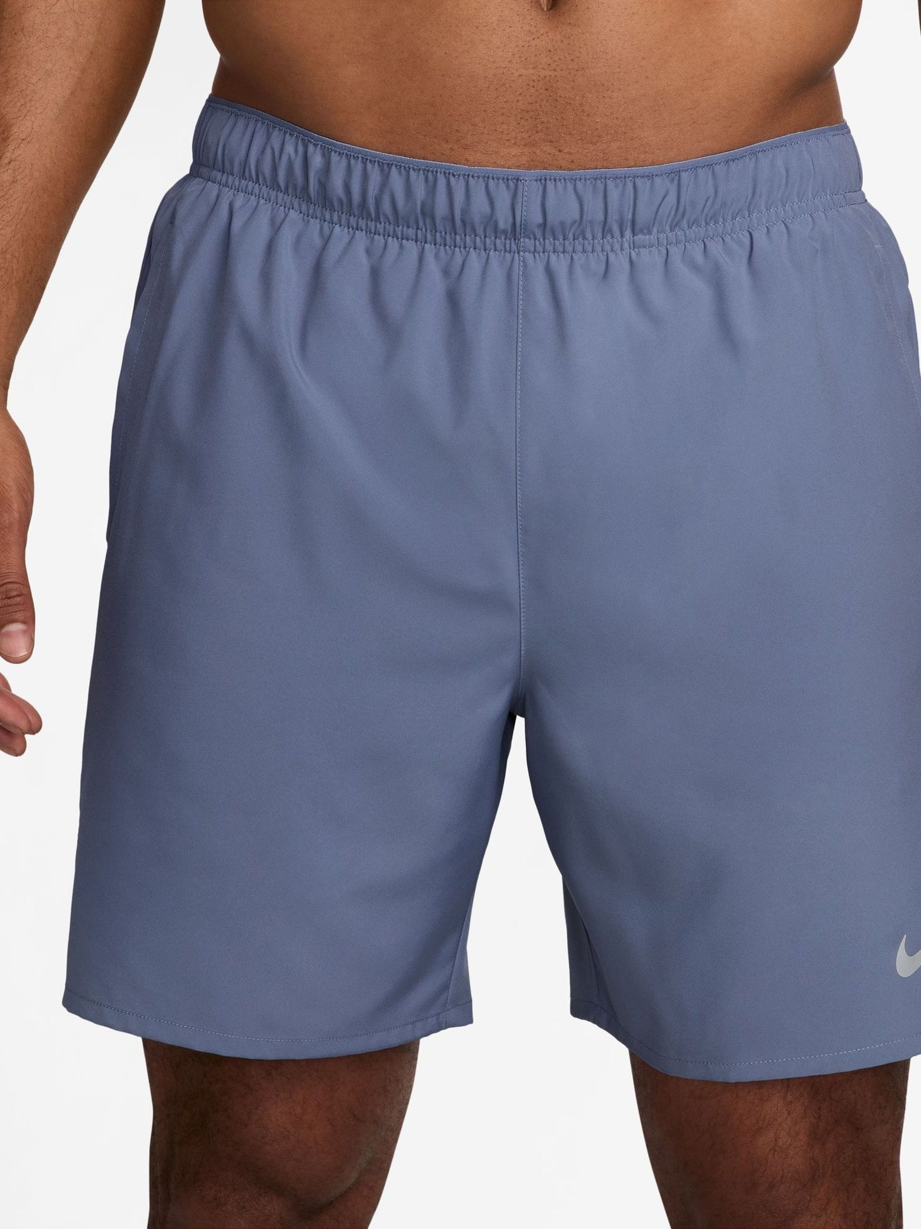 Wereld Indigo Blauw - Nike Challenger Dri-FIT hardloopshort met slipvoering