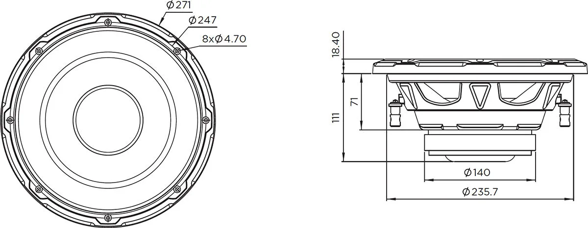 Focal SUB 10 Dual Subwoofers voiture