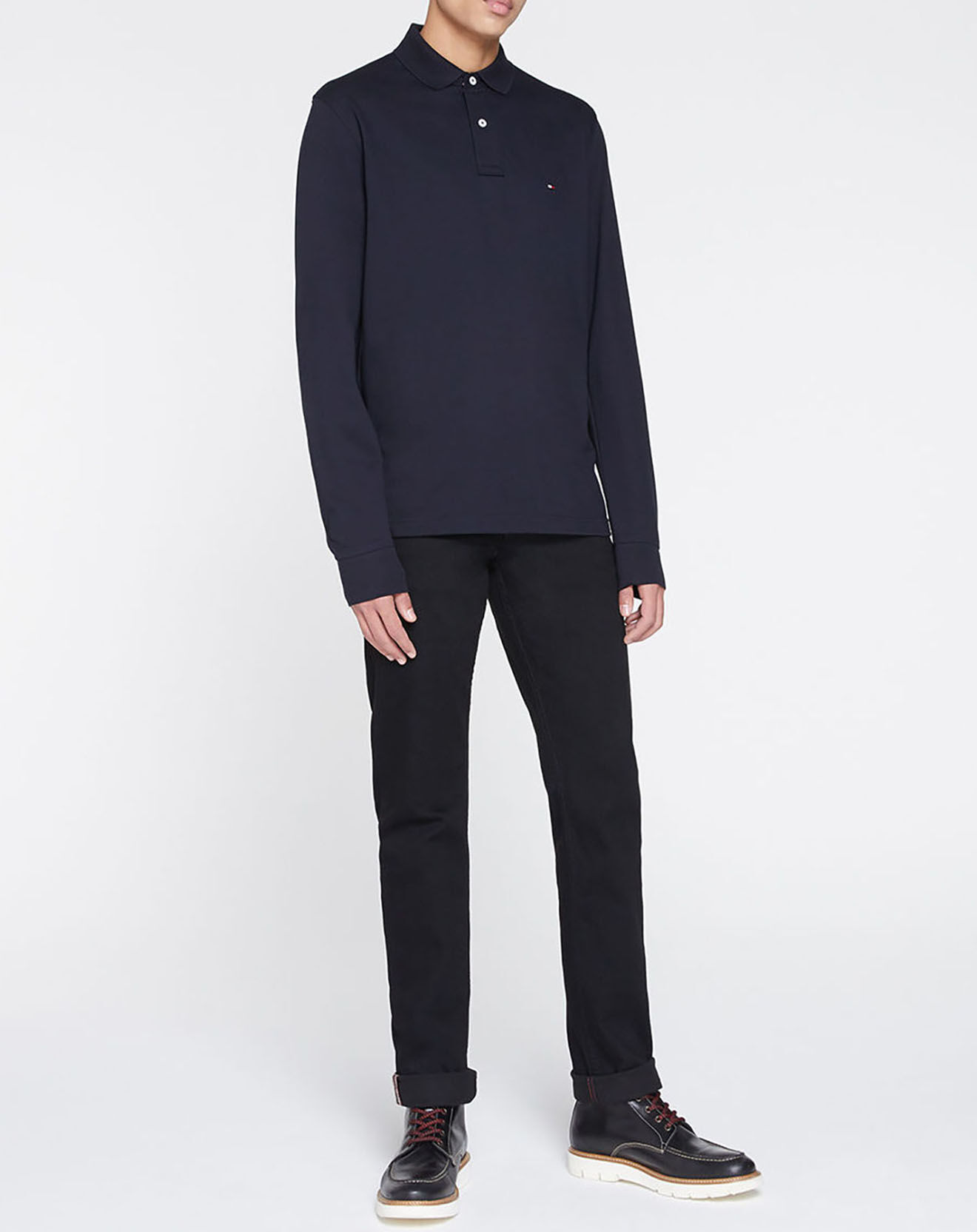 Tommy Hilfiger Polo regular fit basic uni bleu marine
