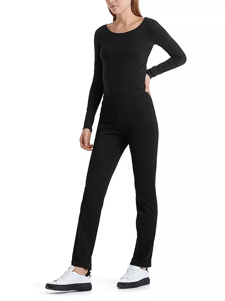 MARC CAIN Langarmshirt  schwarz