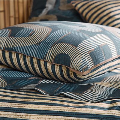 Linge de lit motifs graphiques