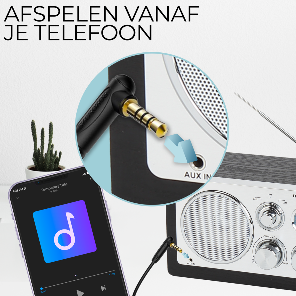 Denver TR63 AM/FM Radio - Black