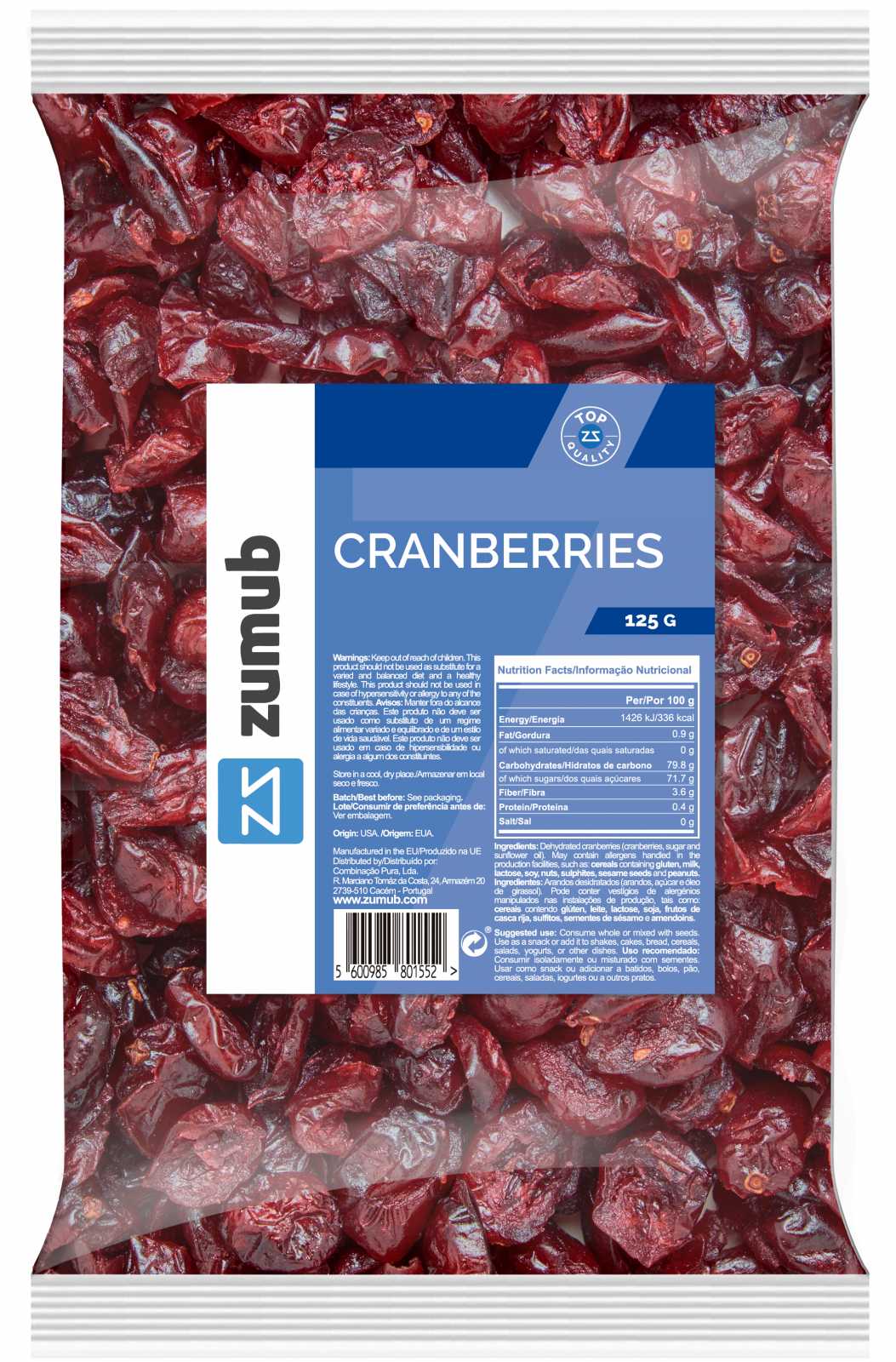 Zumub Mirtilos 125g