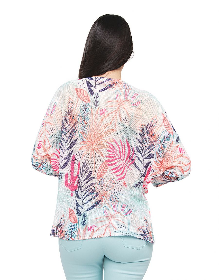Pull ajouré écru