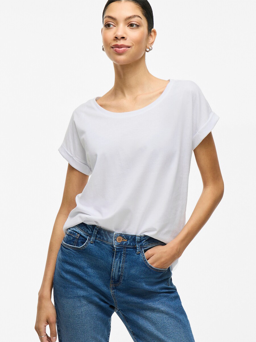 VILA<br>Camiseta em jersey