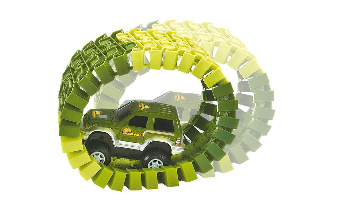 Magic Traxx Bahn Dino-Park Mini SetDino-Park Rennstrecke mit Geländewagen