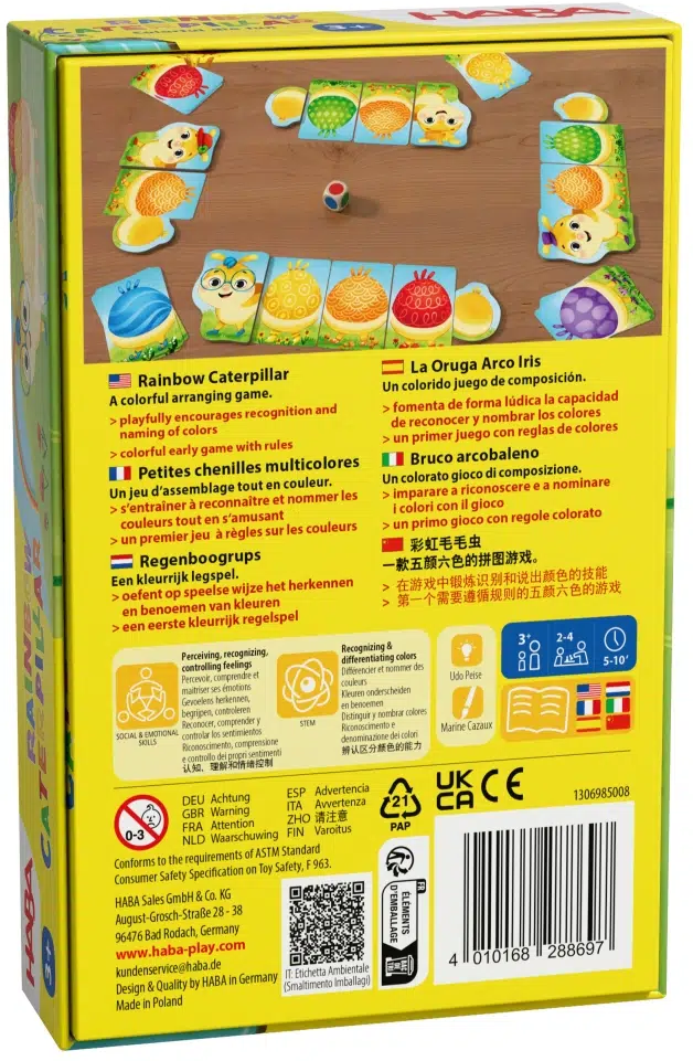 Haba Haba spel - Rainbow Caterpillar
