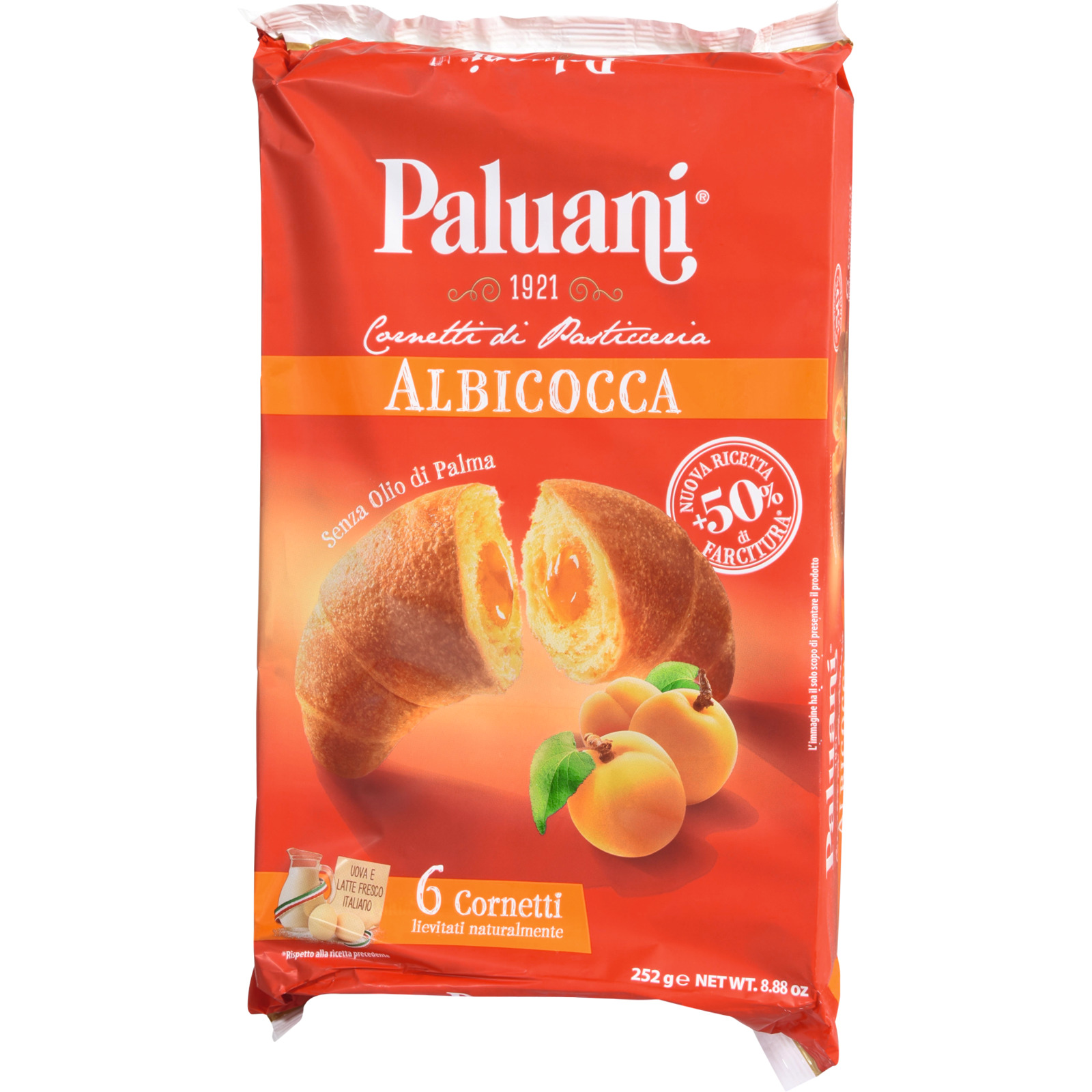 Paluani Cornetti Aprikosen 252g