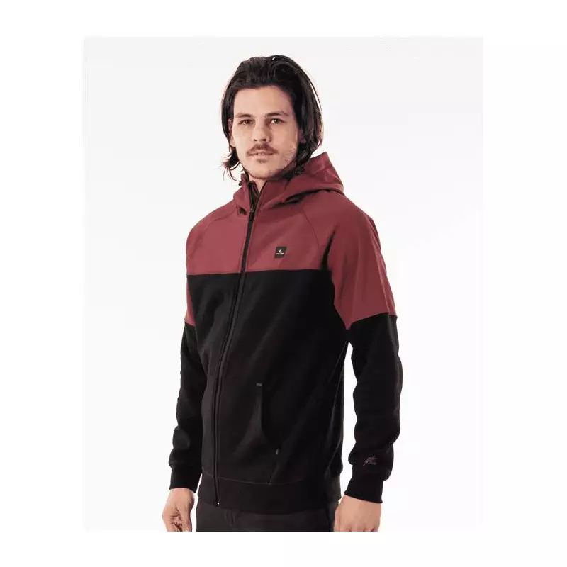 Sweat RIPCURL Anti Series Viral Zip Thru Maroon