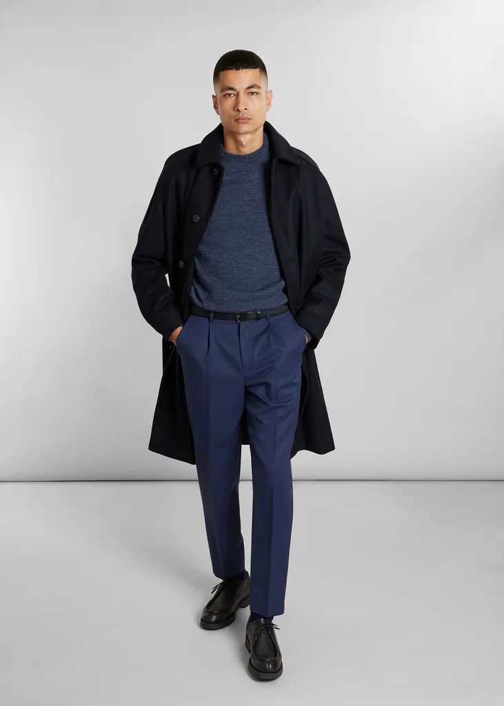 Pull col rond en laine Shetland L'Exception Paris