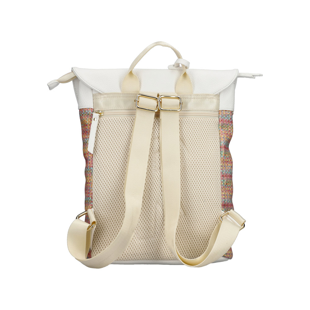 Rieker Rucksack bunt weiss/weiss kombi