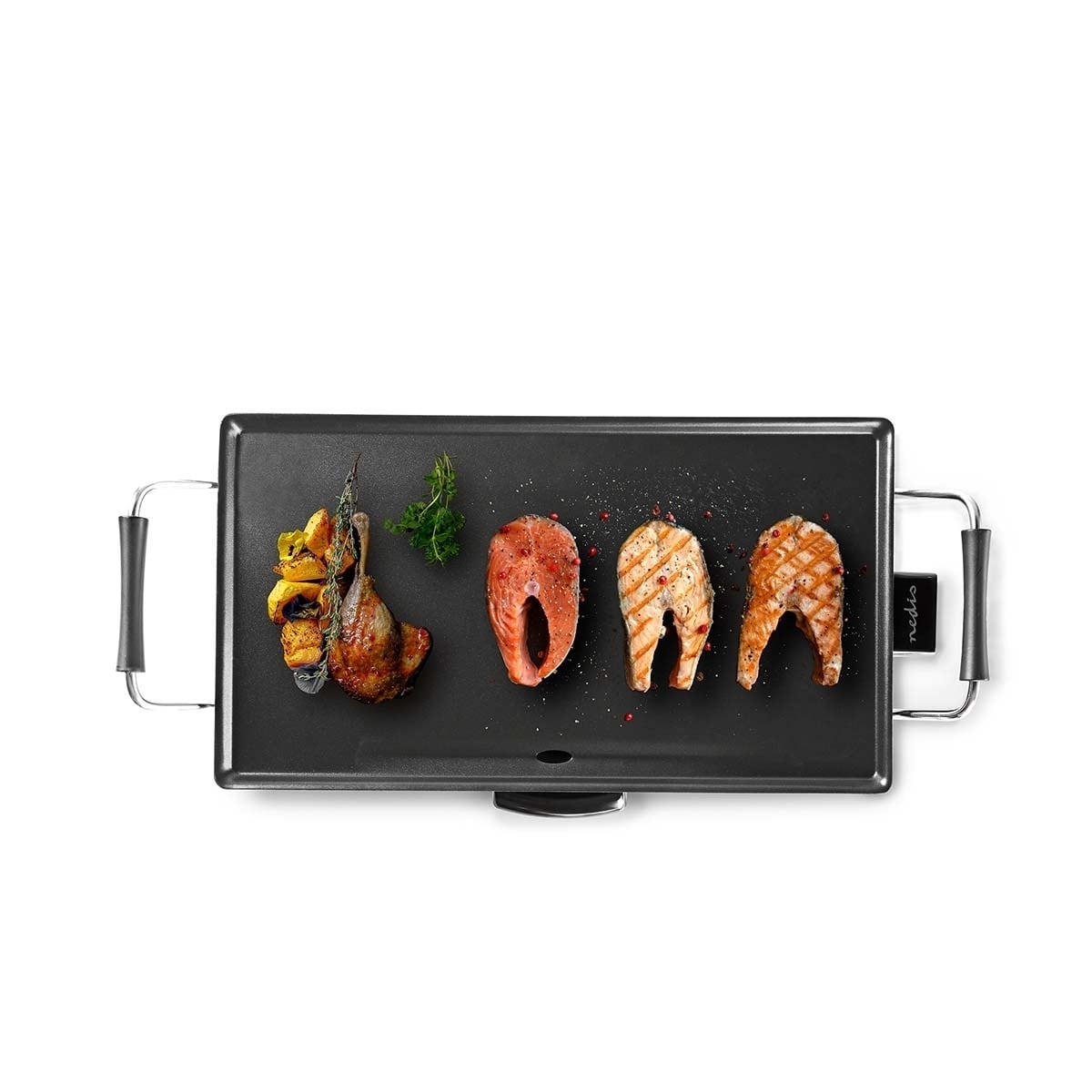 Nedis Teppanyaki Table Grill | Bakeflat (l x b): 47.5 x 26.5 cm | 5 Varmeinnstillinger